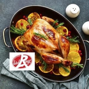 Chapon fermier LABEL ROUGE nu jaune