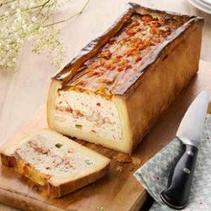 Pâté en croûte de brochet aux écrevisses de Louisiane
