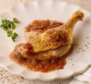 Cuisse de canette sauce au vin de Saint-Émilion