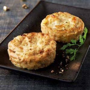 Écrasé de pommes de terre au bloc de foie gras de canard